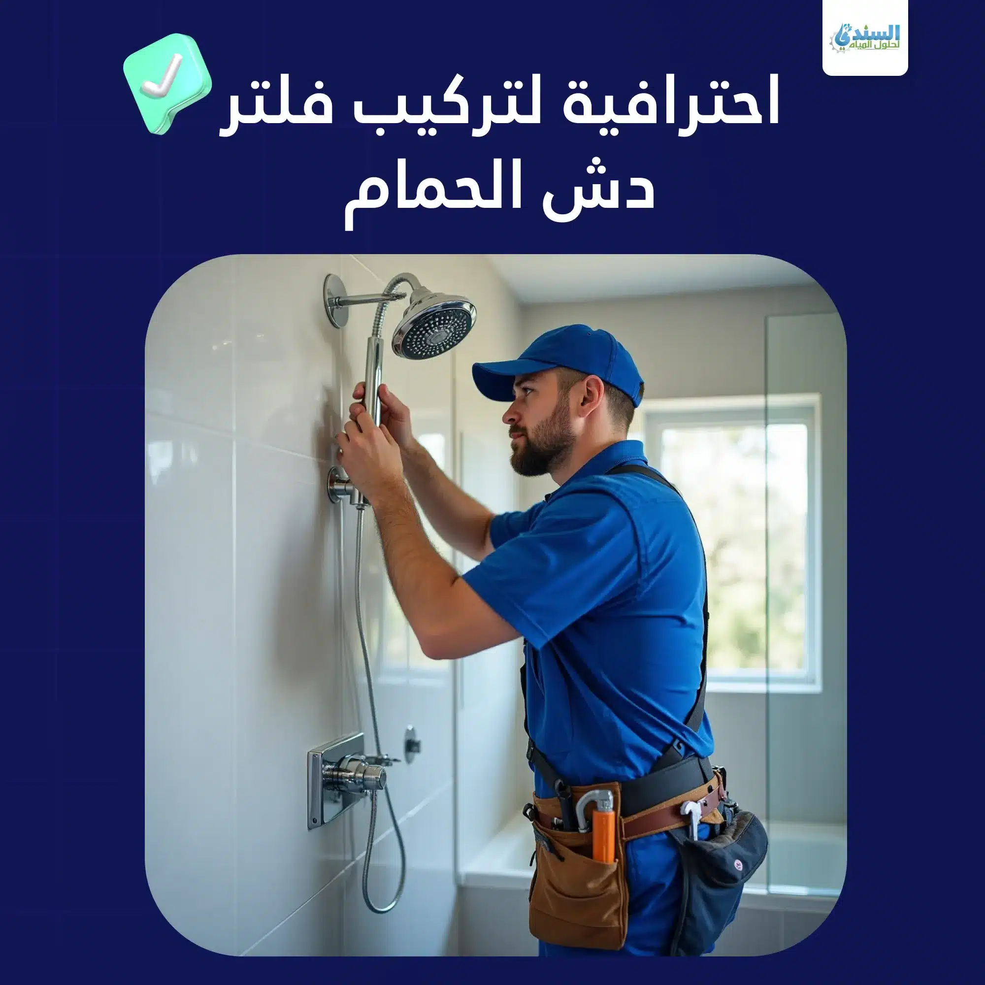 تركيب فلتر دش الحمام