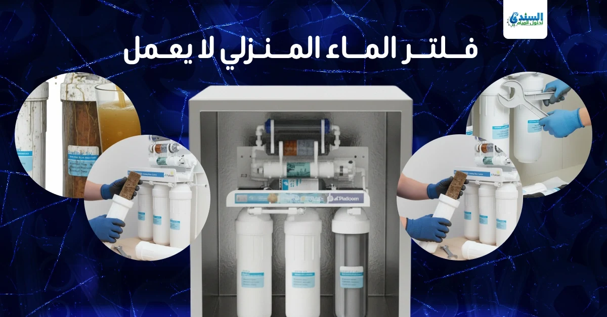 فلتر الماء المنزلي لا يعمل