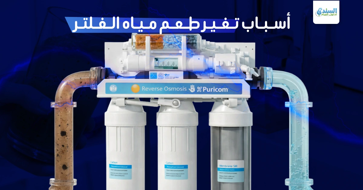 أسباب تغير طعم مياه الفلتر