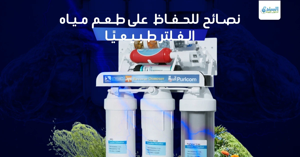 نصائح للحفاظ على طعم مياه الفلتر طبيعيًا
