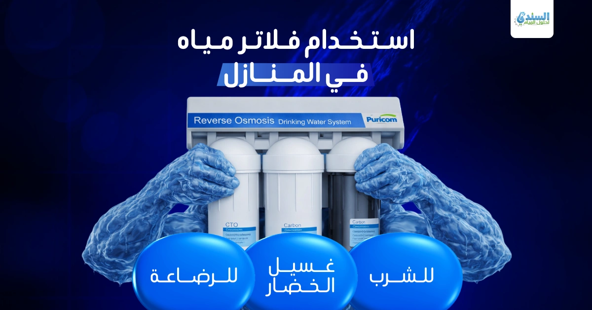 استخدام فلاتر مياه في المنازل